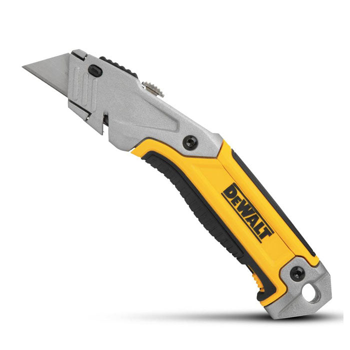 Dewalt Utility Knife Metal W/ Bi-Material Grip Retractable DWHT10046