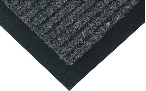 Brady Economy Ribbed Entrance Mat, L1800mm x W1200mm, Polypropylene, Charcoal