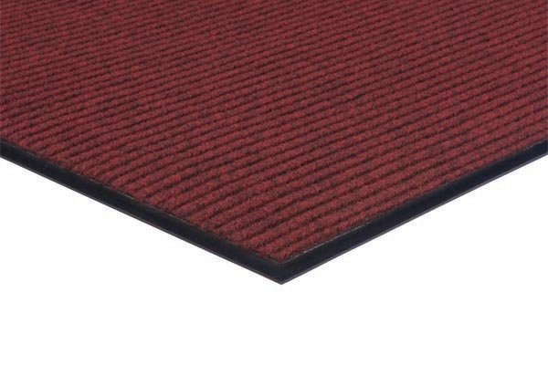 Brady Economy Ribbed Entrance Mat, L1800mm x W1200mm, Polypropylene, Red