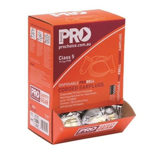 Pro Choice Probell Disposable Corded Earplugs Corded