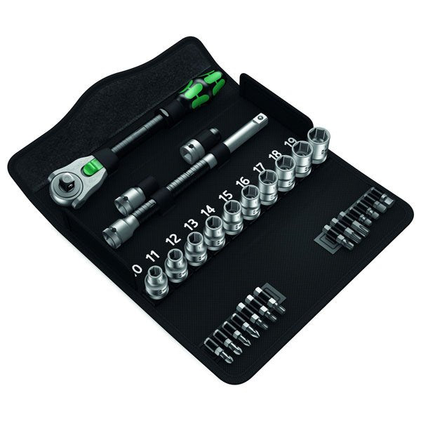 Wera 28 Piece Ratchet Socket & Bit Set 1/2
