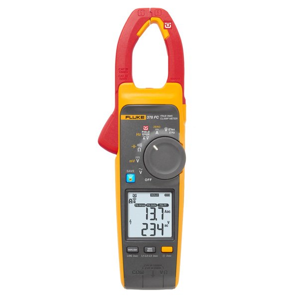 Fluke 378FC Non-Contact Voltage True-RMS AC/DC Clamp Meter with PQI & iFlex