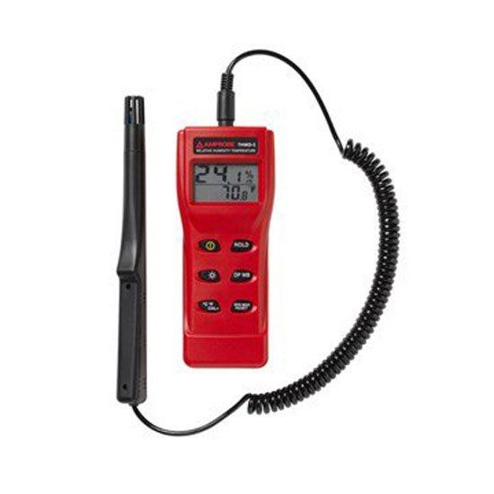 Amprobe THWD-5 Relative Humidity and Temperature Meter with Wet Bulb and Dew Point