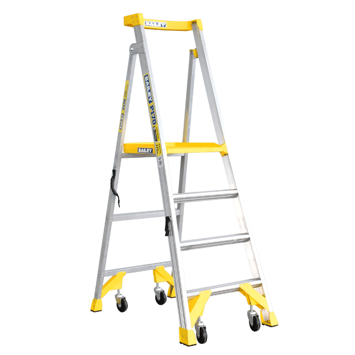 Bailey 4 Step P170 Job Station 170kg Aluminium Platform Stepladder
