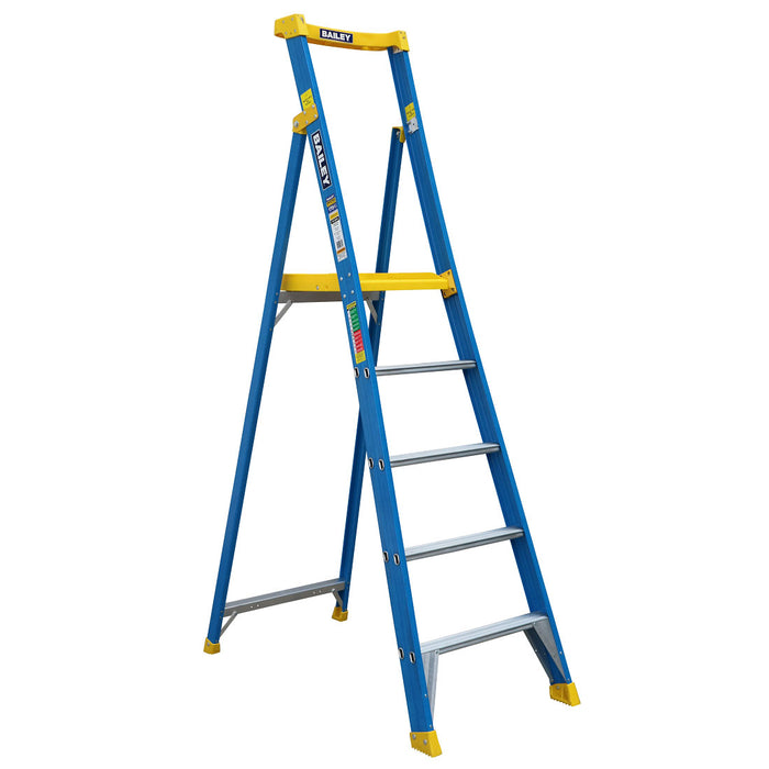 Bailey Pro Fibreglass 5 Step PFS Platform Ladder