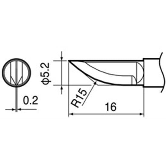 Hakko HFT801 Wire Stripper Blade for FT-8003 Conversion