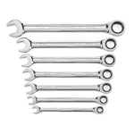 GearWrench 7 Pc. 12 Point Ratcheting Combination Metric Wrench Set