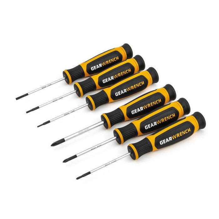 Gearwrench 6 Pc. Phillips®/Slotted Mini Dual Material Screwdriver Set