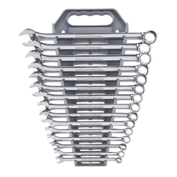 GearWrench 12pt Long Pattern Combination Metric Wrench Set 15 Pce