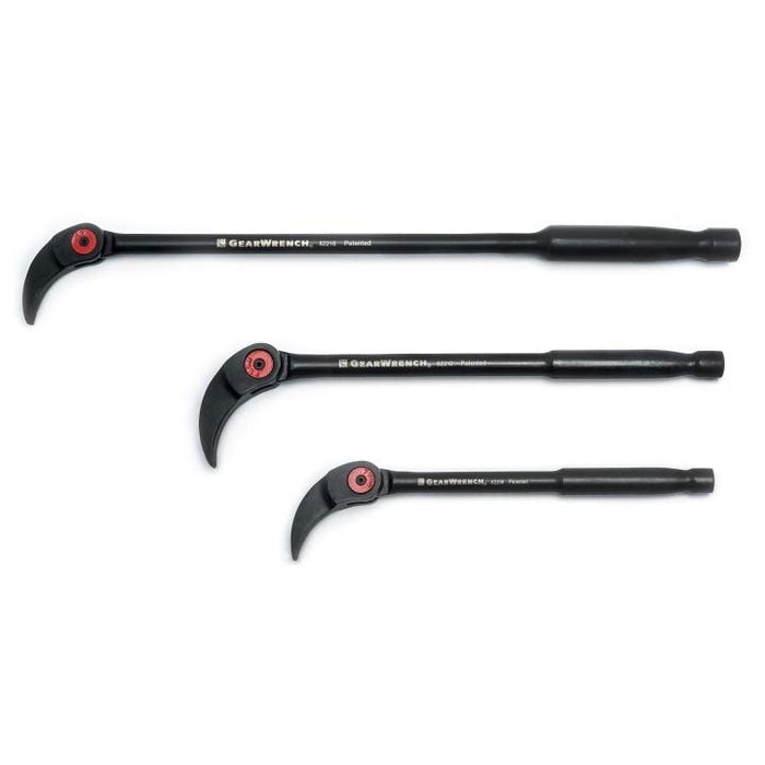 Gearwrench 3 Pc. Indexing Pry Bar Set 8in 10in & 16in