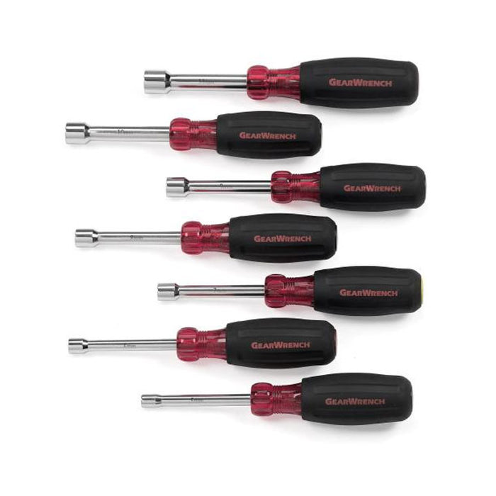 Gearwrench 7 Pc. Metric Hollow Shaft Cushion Grip Nutdriver Set