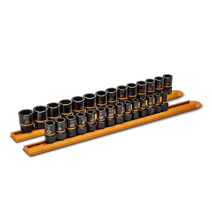 Gearwrench 28 Pc. 1/4in & 3/8in Drive Bolt Biter™ Impact Extraction Socket Set