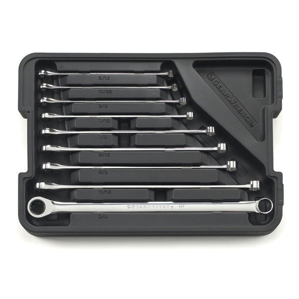 GearWrench 12pt XL Gearbox™ Double Box Ratcheting SAE Wrench Set 9 Pce