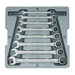 GearWrench 12pt Ratcheting Combination SAE Wrench Set 8 Pce