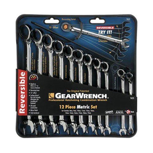 GearWrench Reversible Combination Metric 12pc Set