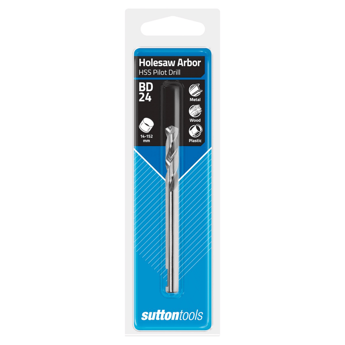 Sutton H112 Holesaw Arbor HSS Pilot Drill 6.35mm (1/4