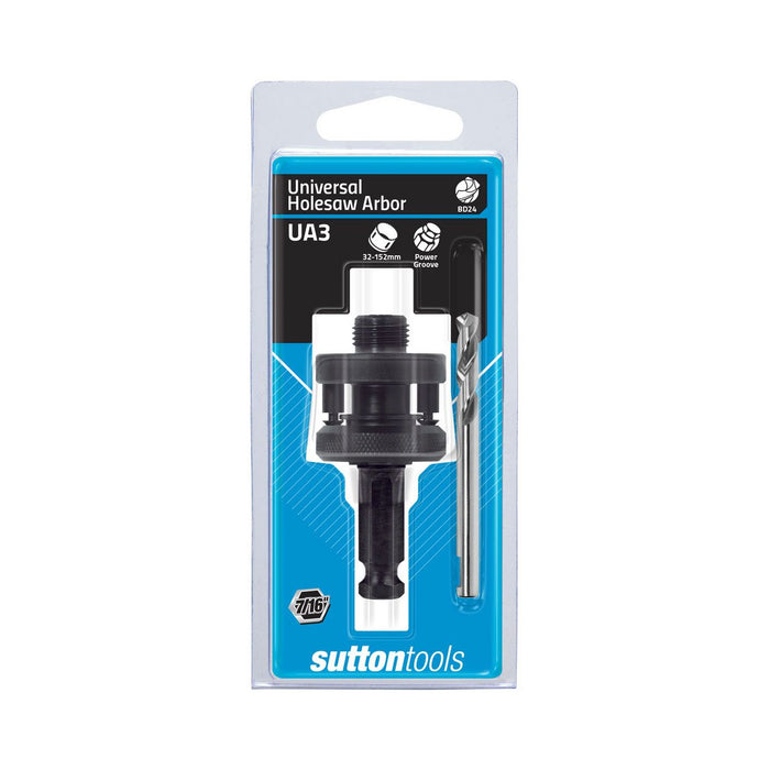 Sutton H112 Universal Holesaw Arbor UA-3 Suits 32-152mm Diameters