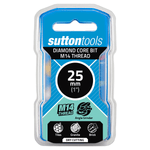 Sutton H116 Diamond Core Bit 25mm x M14 Thread Cut Depth 35mm