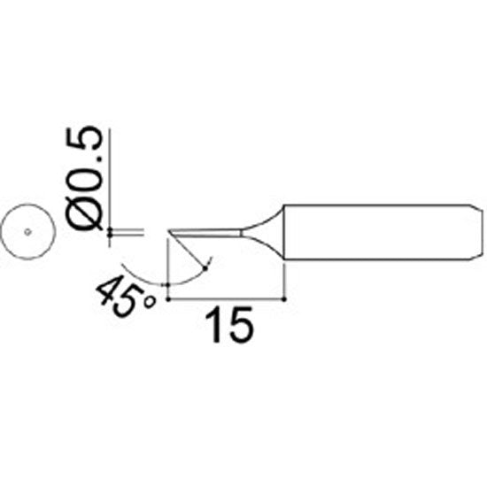 Hakko Medium Tip Shape 0.5C