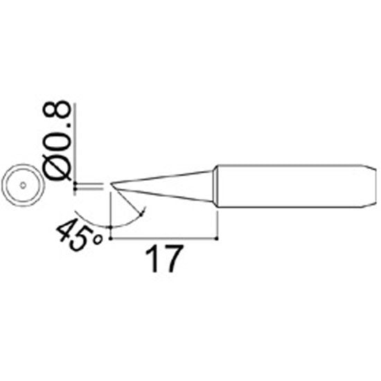 Hakko Medium Tip Shape 0.8C