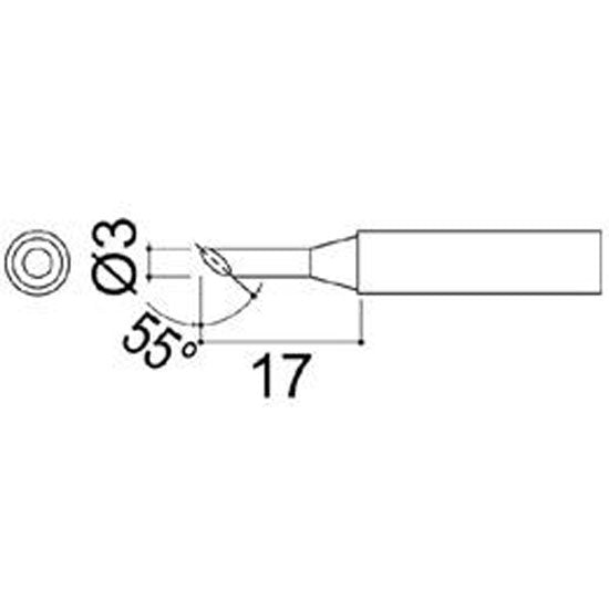 Hakko Soldering Tip Shape-3.4C