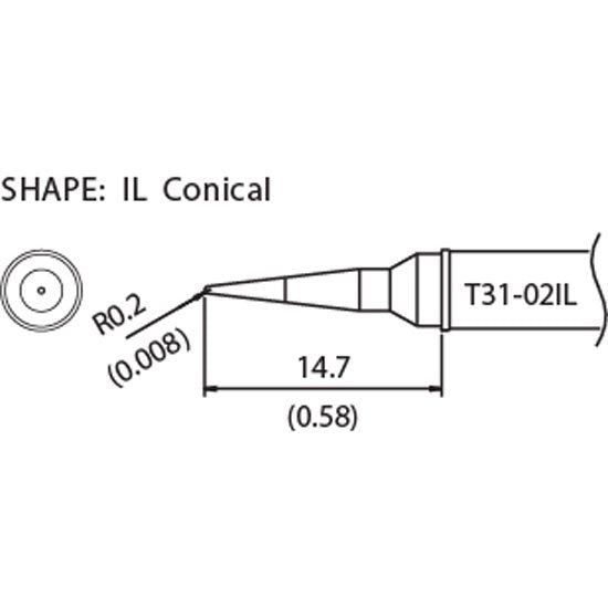 Hakko Soldering Tip <400â„ƒ> Shape-I for FX-1001