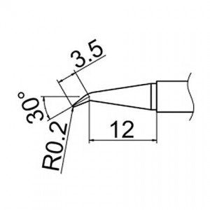 Hakko T12-J02 Soldering Tip