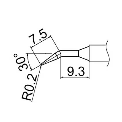 Hakko T12-JL02 Soldering Tip