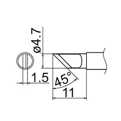 Hakko T12-KR Soldering Tip