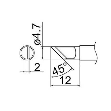 Hakko T12-KRZ Soldering Tip