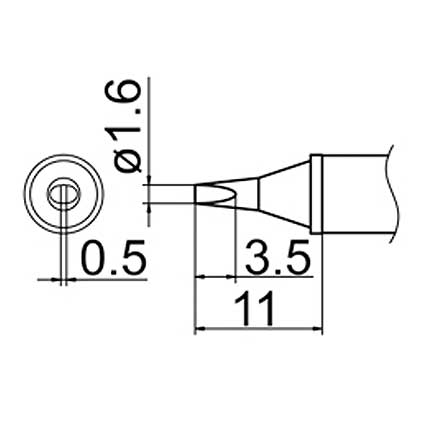 Hakko T12-WD16 Soldering Tip