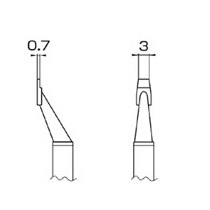Hakko Chip 3L Parallel Remover Tip