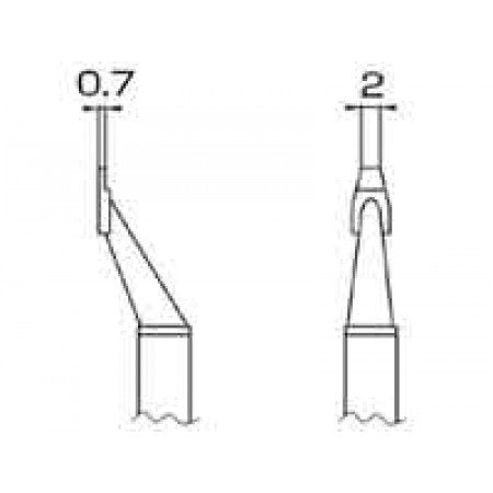 Hakko Chip 2L Parallel Remover Tip
