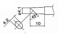 Hakko T12-CF4Z Soldering Tip