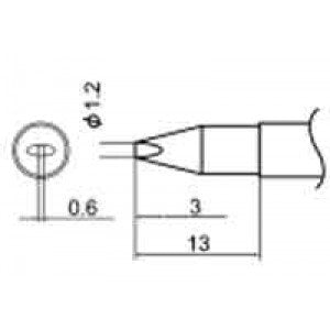 Hakko T12-DL12 Soldering Tip