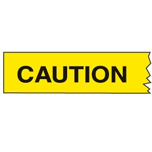 Brady Heavy Duty Barricade Tape - Caution, L300 Meters x 75mm, Polyethylene, Yellow/Black