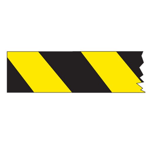 Brady Heavy Duty Barricade Tape Yellow/Black, L300 Meters x 75mm, Polyethylene