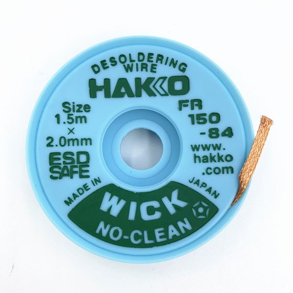 Hakko FR150-84 Desoldering Wick No Clean 1.5mm x 2mm