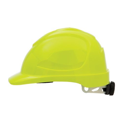 Pro Choice Safety V9 Hard Hat Unvented Ratchet Harness - Type 2 Fluro Yellow