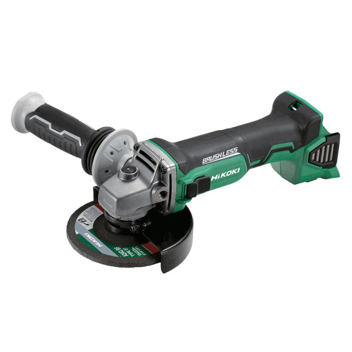 Hikoki 18V Brushless 125mm Angle Grinder with Slide Switch - Tool Only