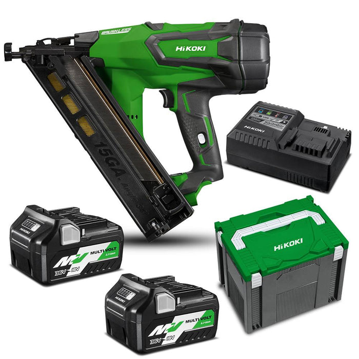 Hikoki 18V Brushless DA Series 65mm Finish Nailer Kit