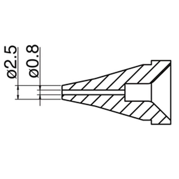 Hakko 0.8mm Desolder Nozzle for FR-400