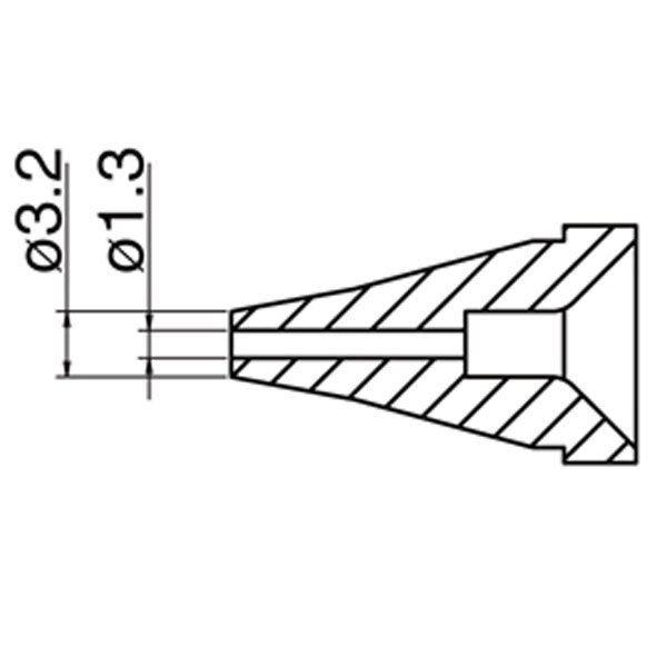 Hakko 1.3mm Desolder Nozzle for FR-400