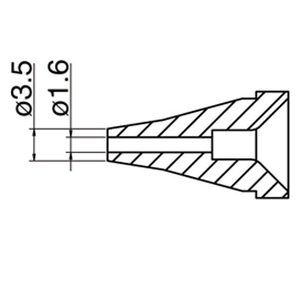 Hakko 1.6mm Desolder Nozzle for FR-400