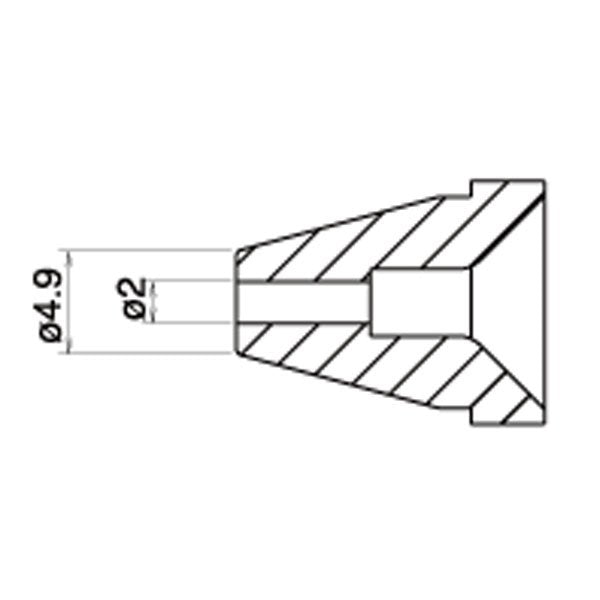 Hakko 2mm Desolder Nozzle for FR-400