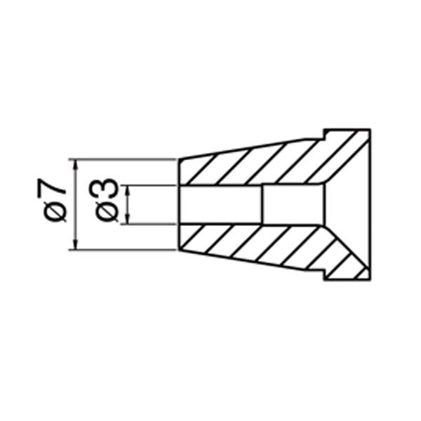 Hakko 3mm Desolder Nozzle for FR-400