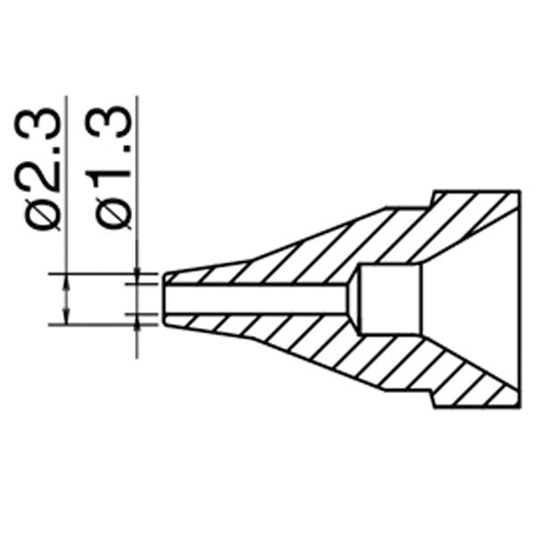 Hakko 1.3mm Desolder Nozzle for FR-4101, FRr301 & FR-4103