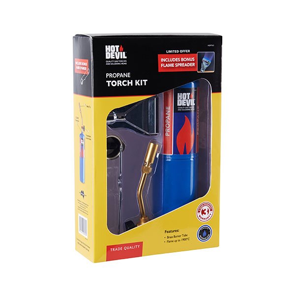 Hot Devil Propane Torch Kit with Hand Sparker
