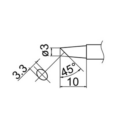 Hakko T12-BC3Z Soldering Tip
