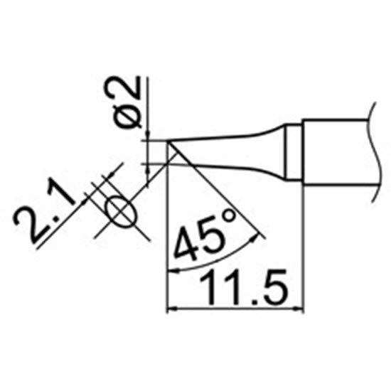 Hakko T12-BCF2 Soldering Tip